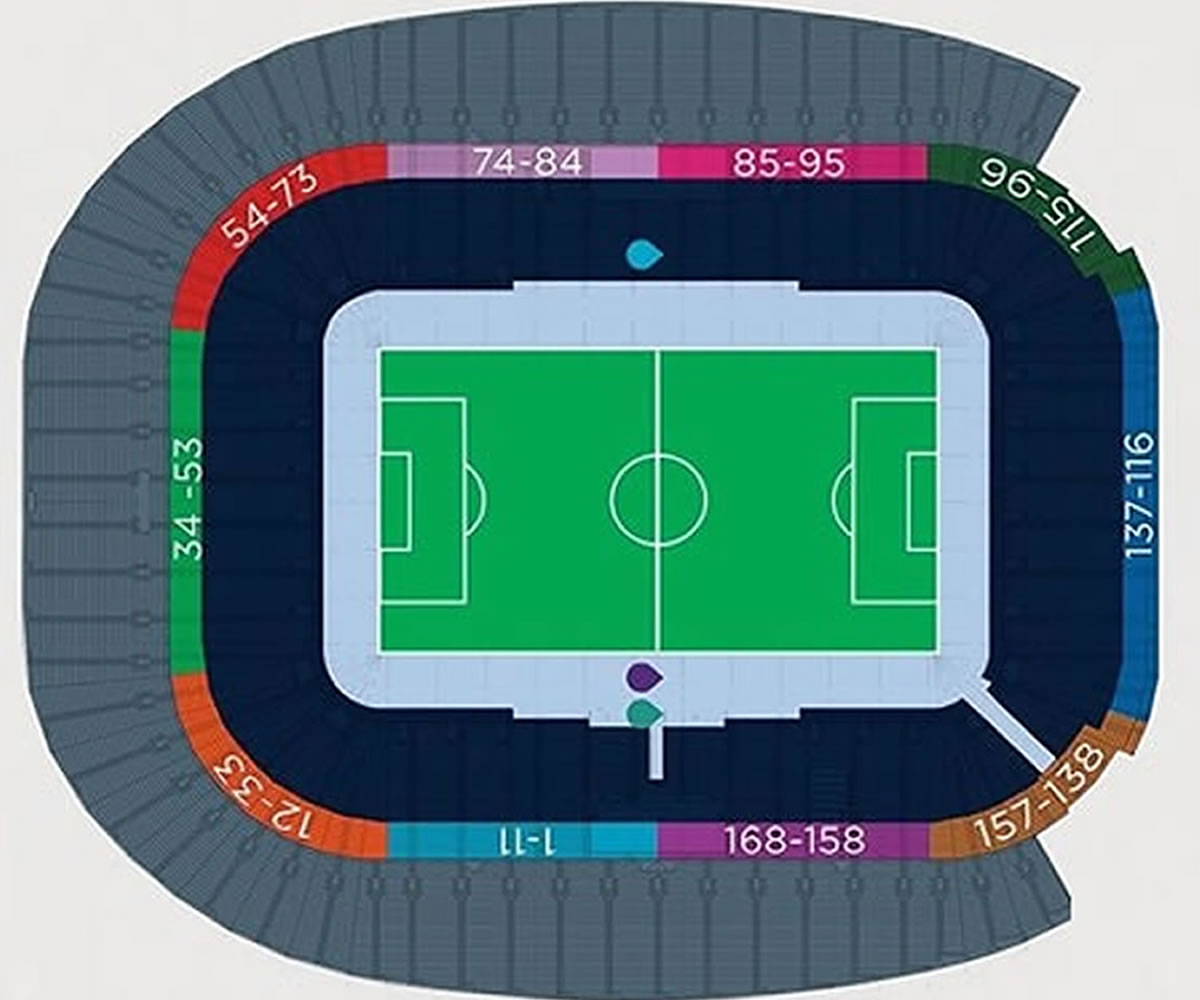 Estadio BBVA, Monterrey, Canada / Estadio BBVA, Monterrey, Canada Venue Seating Plan