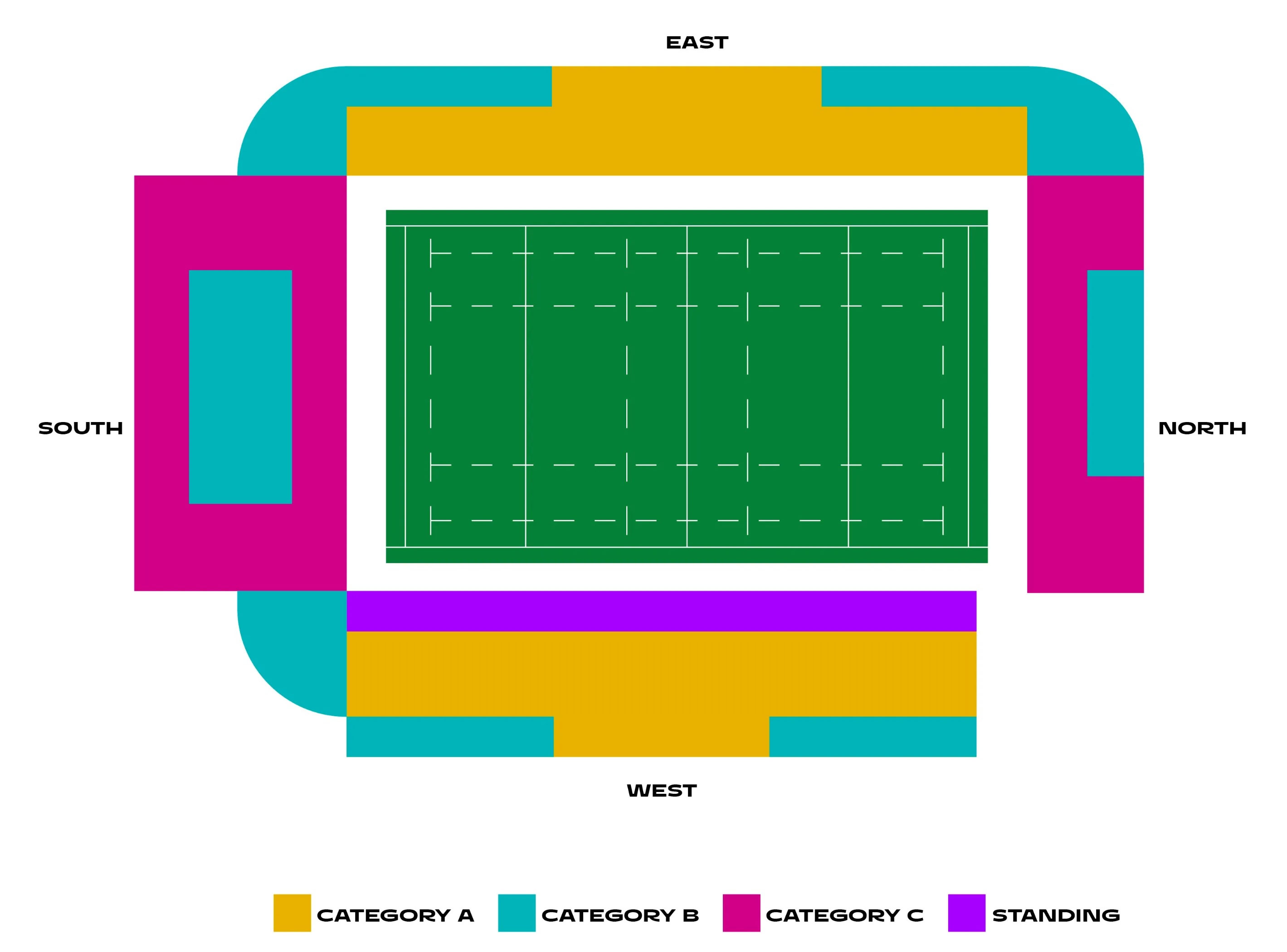 Franklin's Gardens, Northampton, United Kingdom / Franklin's Gardens, Northampton, United Kingdom Venue Seating Plan