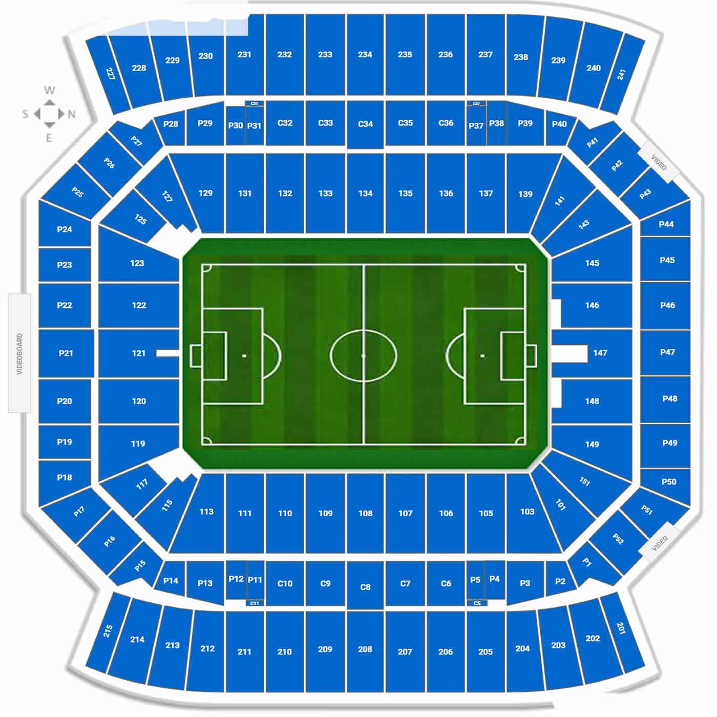 Camping World Stadium, Orlando, United States / Camping World Stadium, Orlando, United States Venue Seating Plan