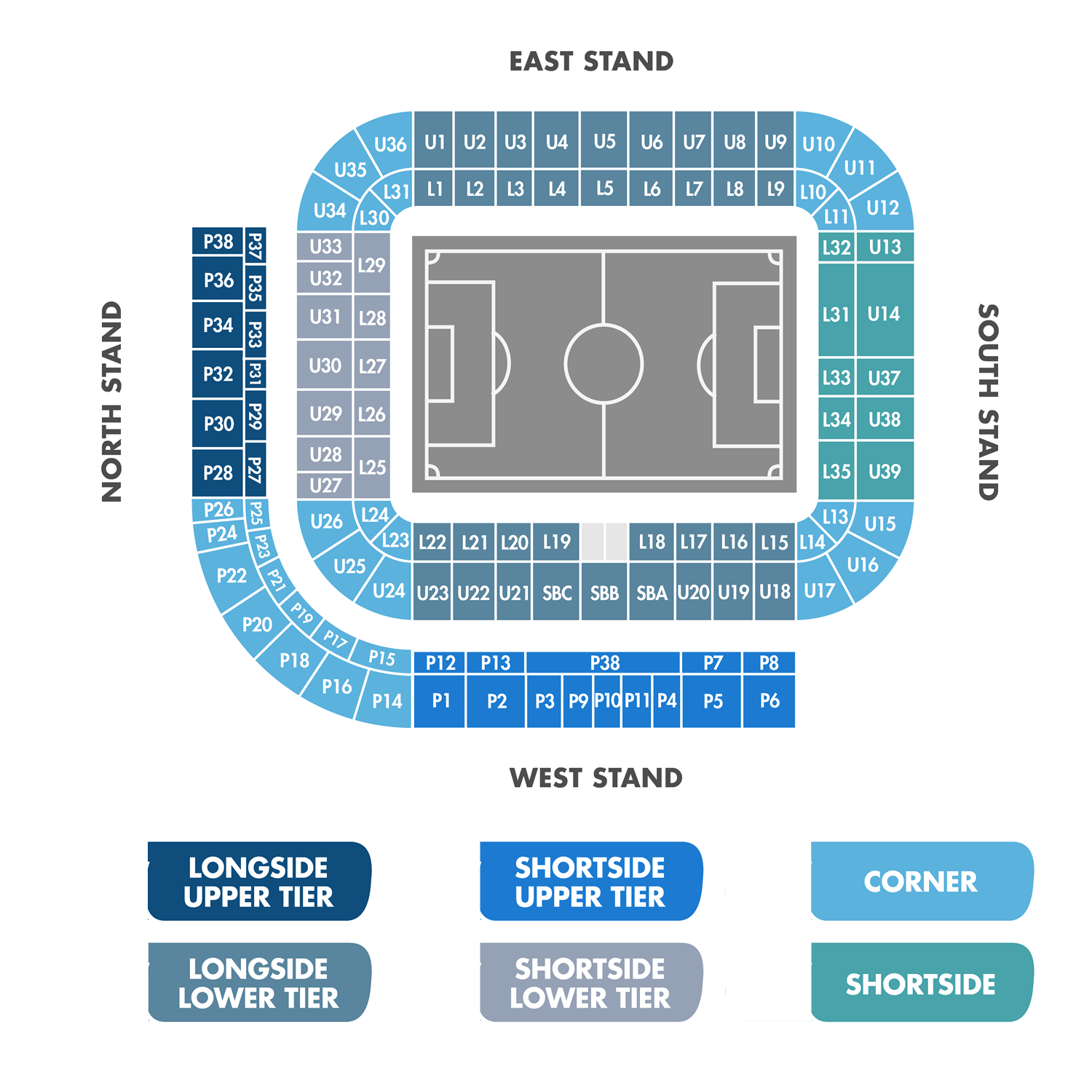 Stadium of Light, Sunderland, United Kingdom Seating Plan