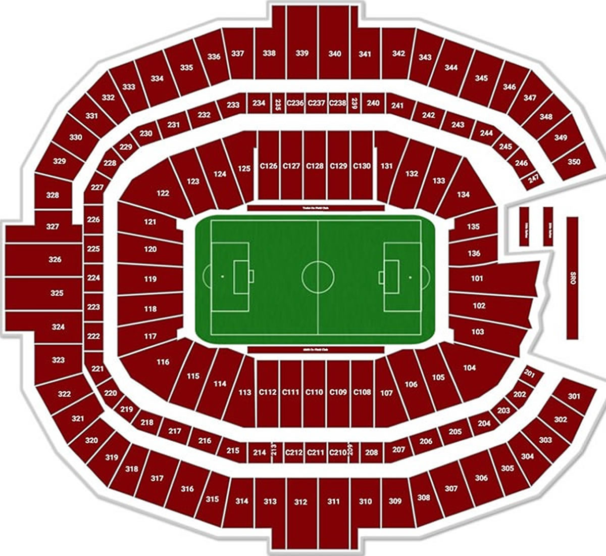 Mercedes-Benz Stadium, Atlanta, Georgia, United States / Mercedes-Benz Stadium, Atlanta, Georgia, United States Venue Seating Plan